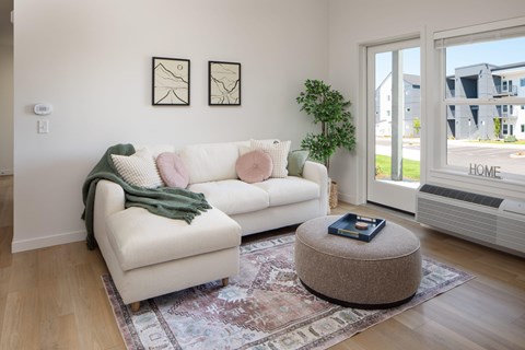 Living room at The Arvon, Vancouver