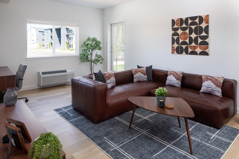 Living room at The Arvon, Vancouver