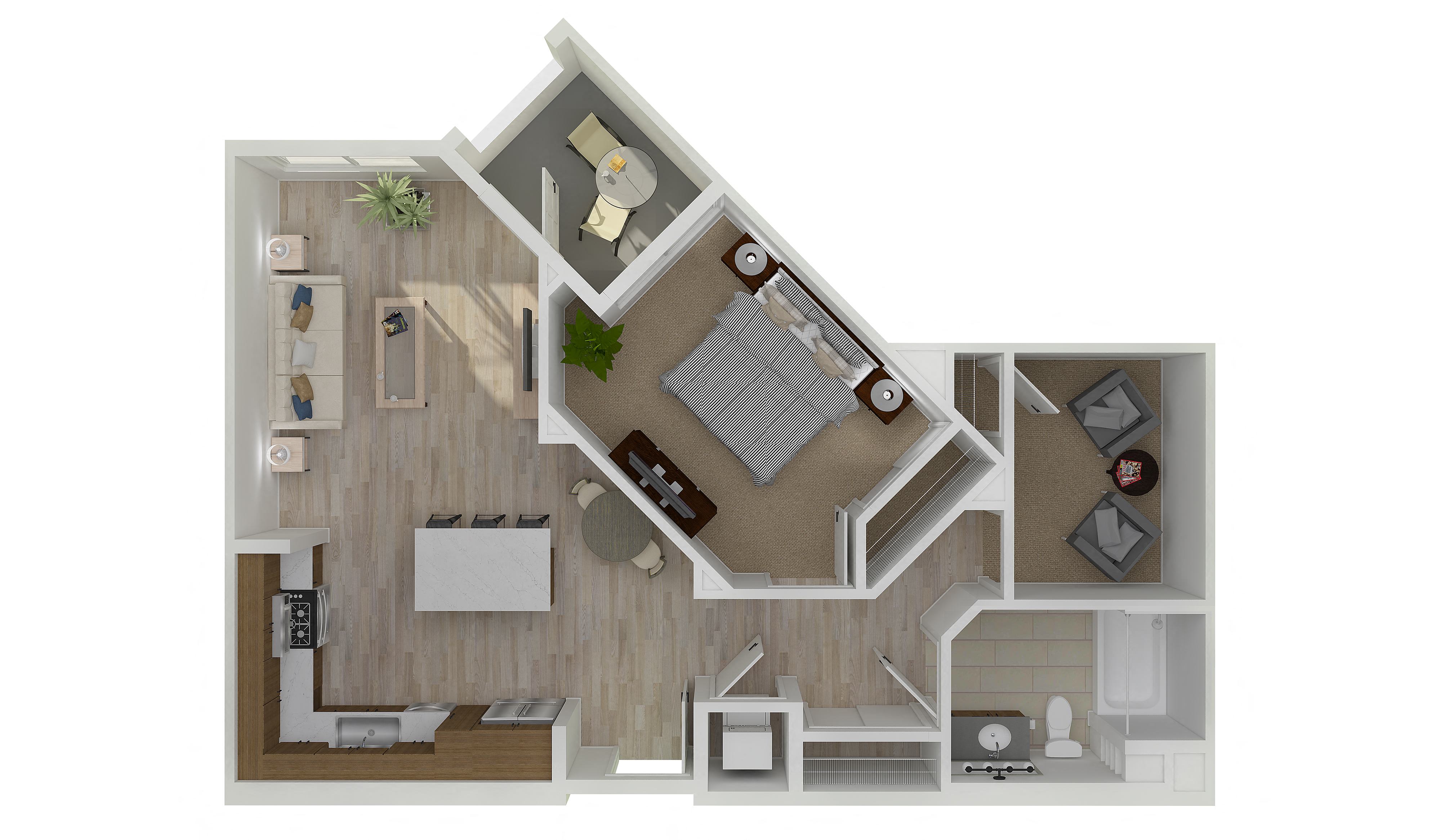 A8 Floor Plan at The Lofts at Carlsbad Village, Carlsbad, CA