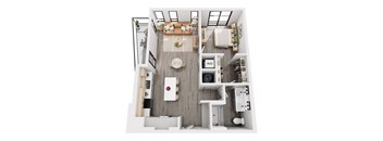 a 3 bedroom floor plan with a bathroom and a living room