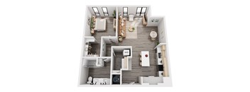 a 2 bedroom192 sq ft floor plan  1199 square feet