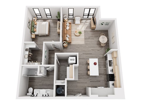 a 2 bedroom192 sq ft floor plan  1199 square feet