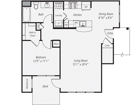A1 Floor Plan at The Preserve at Cohasset, Cohasset, MA