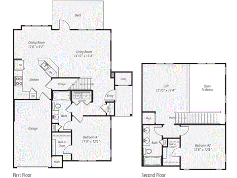 B1T Floor Plan at The Preserve at Cohasset, Cohasset, MA, 02025