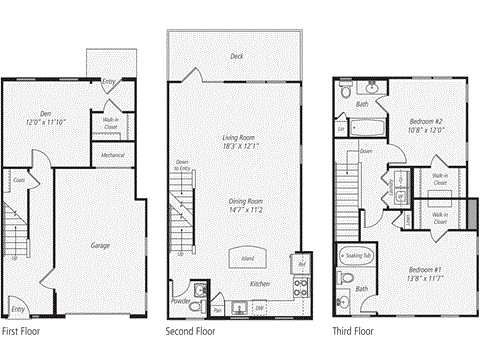 B3T Floor Plan at The Preserve at Cohasset, Cohasset