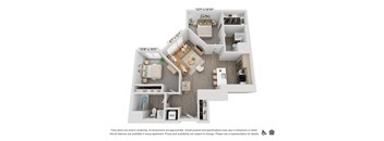 a floor plan of a home with a staircase leading up to the second floor