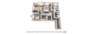 a floor plan of a home with a white background