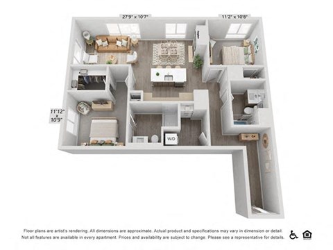 a floor plan of a home with a white background