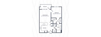 a floor plan of a house with bedrooms and a living room