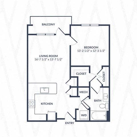 a floor plan of a house with bedrooms and a living room
