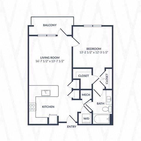 a floor plan of a house with bedrooms and a living room