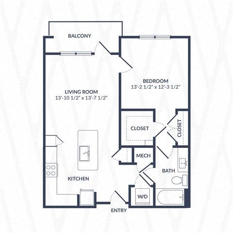 a floor plan of a bedroom house with a garage and a closet