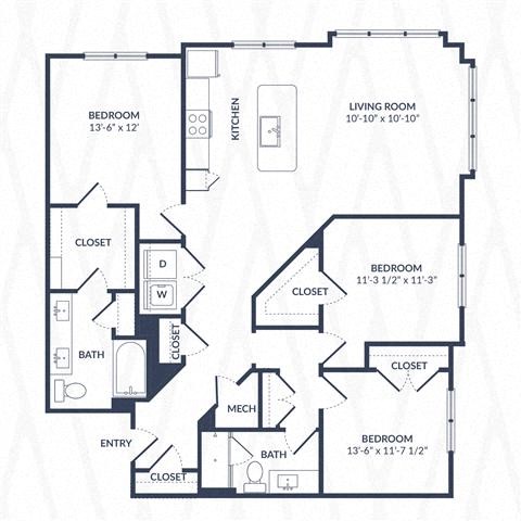a blueprint of a floor plan of a house
