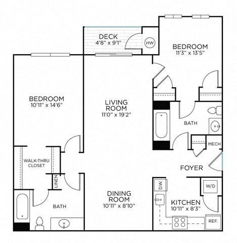 ChurchvilleR Floor Plan at Pinnacle at Town Center, Maryland