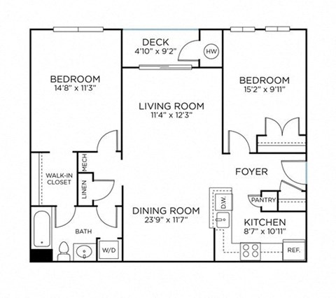 Goshen Floor Plan at Pinnacle at Town Center, Maryland, 20874