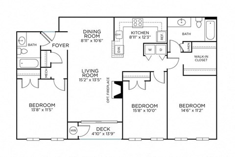 Sugarloaf Floor Plan at Pinnacle at Town Center, Germantown, MD, 20874
