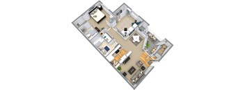 2Bed 2Bath Floor Plan at Monarch Meadows, Riverton, 84096