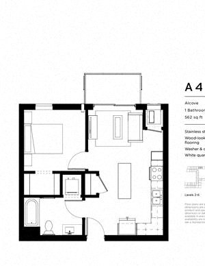A4 One Bedroom One Bathroom