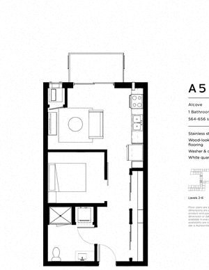 A5 One Bedroom One Bathroom