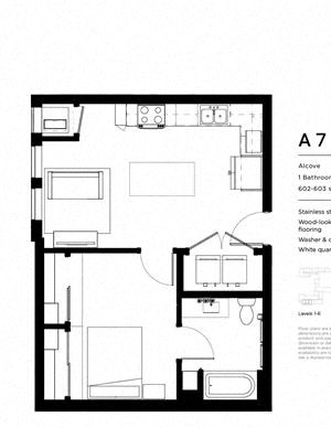 A7 One Bedroom One Bathroom