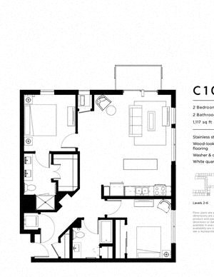 C10 Two Bedroom Two Bathroom