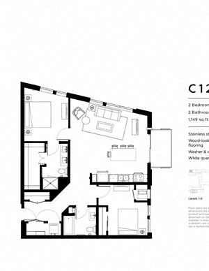 C12 Two Bedroom Two Bathroom
