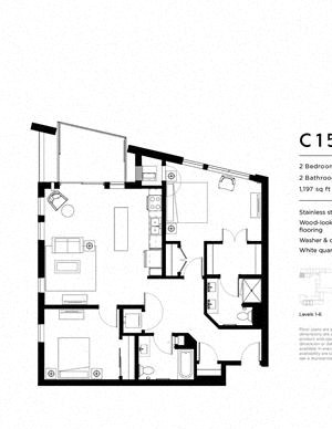 C15 Two bedroom Two bathroom