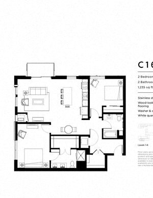C16 Two Bedroom Two Bathroom
