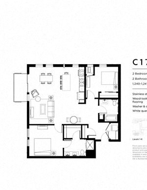 C17 Two Bedroom Two Bathroom