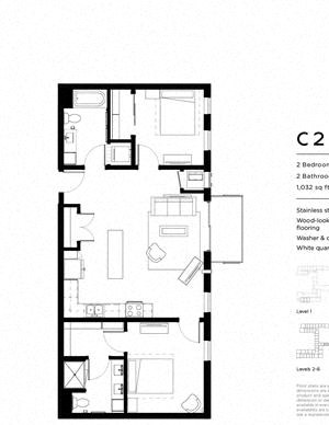C2 Two Bedroom Two Bathroom