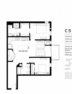 C5 Two Bedroom Two Bathroom