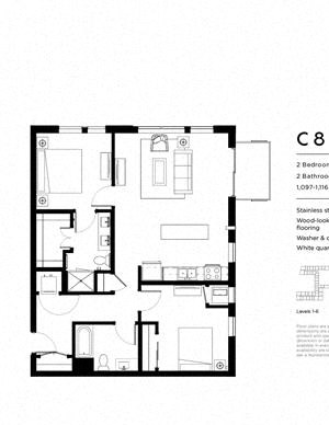 C8 Two Bedroom Two Bathroom