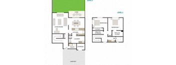 Mahana 2x1.5 1267sf Townhome