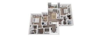 a234 floor plan  1 bedroom  1190 square feet  the crossings at