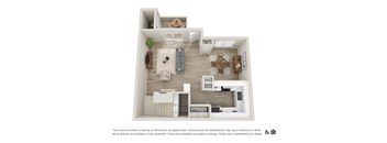 Di Mare 2 Bedroom 1,230 sq.ft. Floor Plan at Marquessa Villas, Corona, California