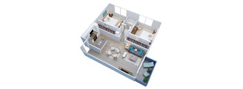 Floor Plan at Milano Apartments, Torrance, CA