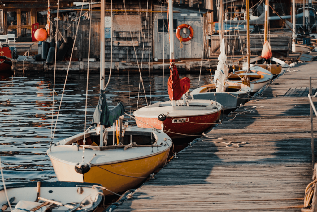 South Lake Union Boats  at Dexter Lake Union, Washington