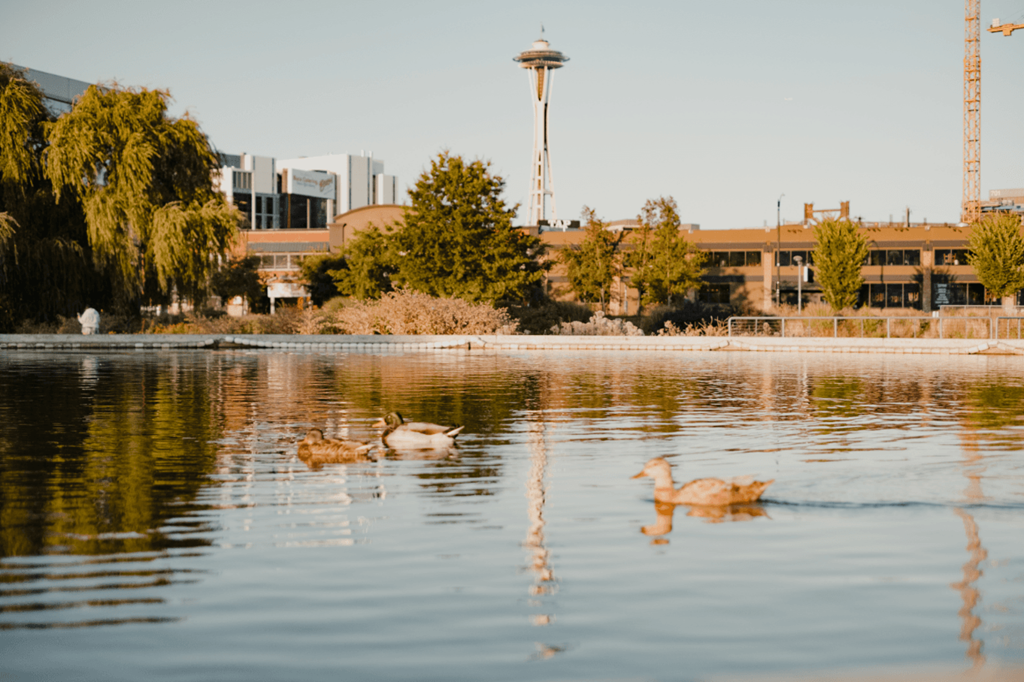 South Lake Union View of the Space Needle  at Dexter Lake Union, Seattle, 98109