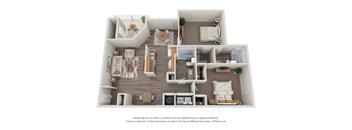 The Biscayne Floor Plan at Monterey Village, Georgia, 30236