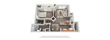 The Chesapeake Floor Plan at Monterey Village, Jonesboro Georgia