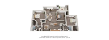 The Monterey Floor Plan at Monterey Village, Jonesboro, GA 30236