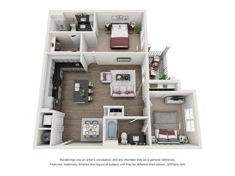 a bedroom floor plan is shown in this image