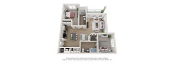 a 1 bedroom floor plan  villas at spring creek