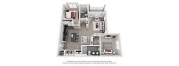 3 bedroom floor plan  the crossings at white marsh apartments