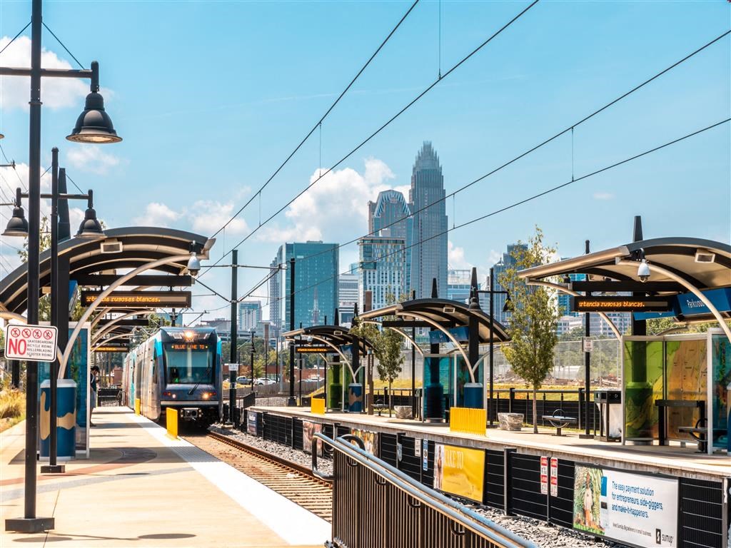 a series of pictures of train tracks and a train