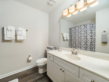 bathroom With Vanity Lights at Patriots Pointe, North Carolina - Photo Gallery 15