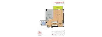 K one bedroom one bathroom