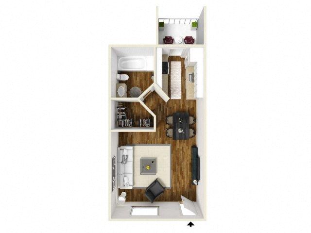 Piquin Floorplan at Eagle Point Apartments, Albuquerque, NM