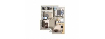 2 Bedroom floor plan