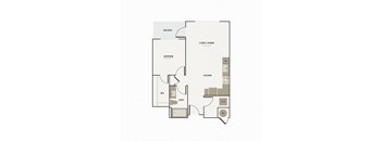 a floor plan of a bedroom apartment